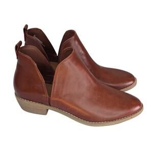 NWOT Universal Thread NORA Ankle Booties Cognac Brown Women's Size 9.5